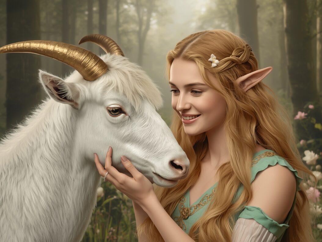 Lucid Origin Ein weies Einhorn mit einem glnzenden Horn und ei 1