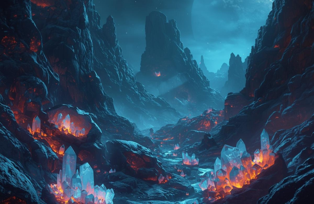 Urwelt der Entstehung der Bergkristalle