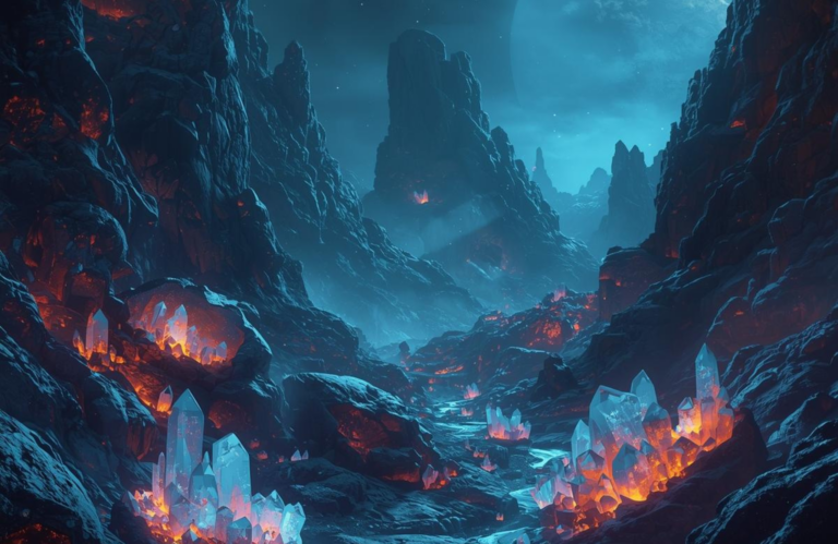 Urwelt der Entstehung der Bergkristalle